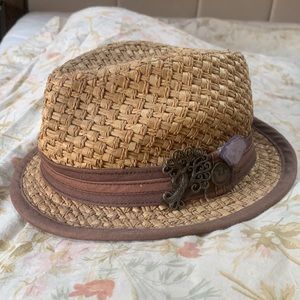 GOORIN BROS. since 1895 Straw Fedora Hat with Crystal